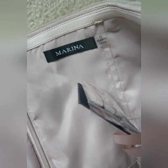 NWT Marina Tulle Cocktail Formal Dress Size 12 - Picture 10 of 16